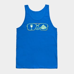 Wine Cheese Glasses Podcast Tank Top